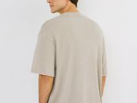 Футболка с эффектом стирки, Бежевый