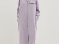 Платье прямого кроя с хлопком