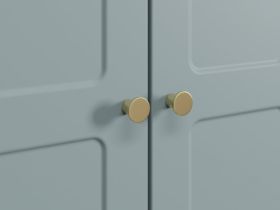 Распашной шкаф Виклу 3-135x210 Серо-зеленый