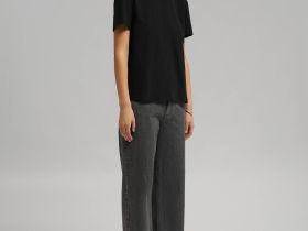 Футболка прямого кроя из джерси