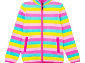 Толстовка из флиса на молнии для девочки