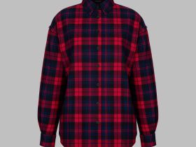 Рубашка оверсайз из хлопковой фланели