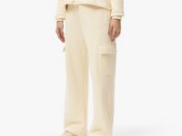 Женские хлопковые спортивные брюки Lacoste свободного кроя