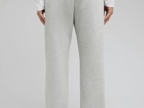 Трикотажные брюки прямого кроя