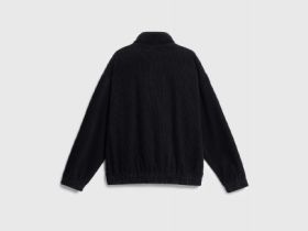 Вельветовая куртка на молнии для мальчиков, Черный