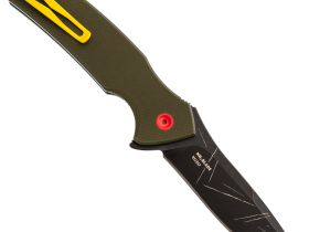 Складной нож Mr.Blade Hellcat Mini Mandalorian blackwash, сталь VG-10, рукоять Olive G10