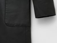 Тренч из натуральной кожи