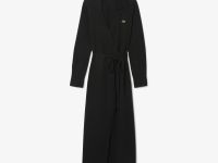 Эластичное хлопковое платье Lacoste