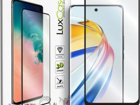 Защитное стекло LuxCase 3D для HONOR X9b с чёрной рамкой