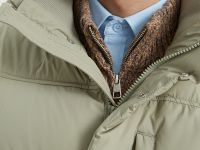 Пальто утепленное с воротником-стойкой