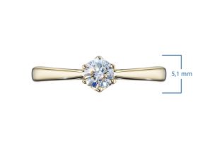 Кольцо из желтого золота э0312кц12241101