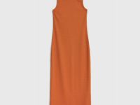Платье-майка из трикотажа, Оранжевый