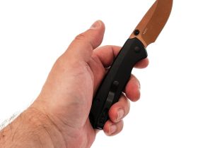 Складной нож Kizer T1 BD, сталь Elmax, рукоять титан, черный