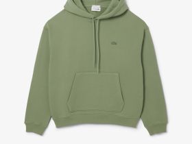 Хлопковый свитшот Lacoste унисекс свободного кроя