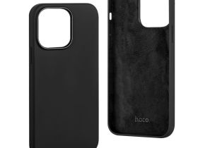 Чехол-накладка Hoco Pure Series для iPhone 14 Plus силиконовый (черный)