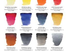 Набор акварели Talens Van Gogh "Новосибирск" 12 цв кювета + кисть пластиковый короб