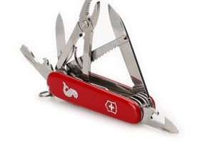 Нож перочинный Victorinox Angler, сталь X55CrMo14, рукоять Cellidor®, красный
