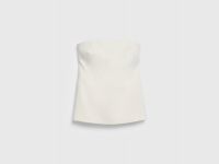 Корсетный топ из поливискозы, Бежевый