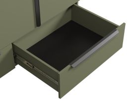 Распашной шкаф Квелен 3-144x220 Оливковый