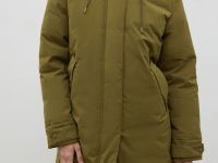 Пуховое пальто с капюшоном