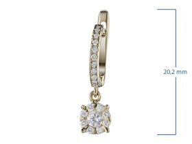 Серьги из желтого золота э0312сг06191300