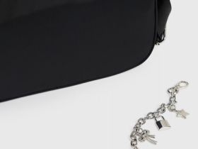 Сумка с цепочкой для девочек, Черный