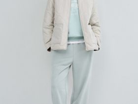 Легкая стёганая утеплённая куртка, Бежевый