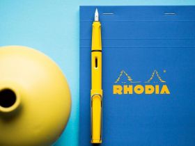 Ручка перьевая LAMY 018 safari, EF Желтый