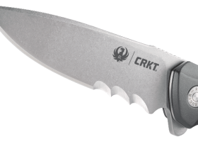 Складной нож CRKT R2402 Ruger Knives Windage™ With Veff Serrations™, сталь 8Cr13MoV Stonewashed Combo Blade, рукоять алюминий