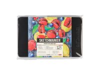 Набор карандашей акварельные Sketchmarker "Еда", 12 цветов, жестяной пенал