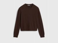 Укороченный кардиган на пуговицах, Коричневый