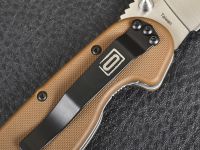 Нож складной Ontario RAT-1, сталь D2, Satin, рукоять термопластик GRN, brown