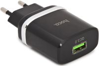 Зарядное устройство Hoco C12Q USB с кабелем microUSB 18 Вт Чёрное