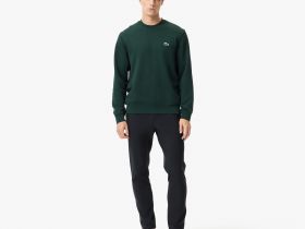Мужской хлопковый свитшот Lacoste классического кроя