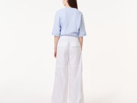 Женские хлопковые брюки Lacoste свободного кроя