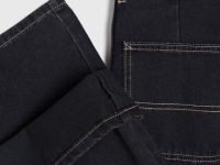 Джинсы с карго-карманами для девочек, Черный