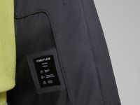 Удлиненный пуховик с натуральным пухом и термостежкой