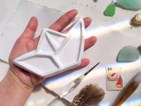 Палитра художественная керамическая "КОРАБЛИК"