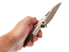 Складной нож TUOTOWN Magpie, сталь M390, рукоять Crystal Titanium