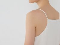 Льняной топ на бретелях, Белый