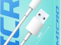 Кабель BoraSCO USB to micro-USB 2A 1m White