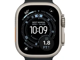 Смарт-часы Apple Watch Ultra 3 49mm Natural Titanium Case with Black Ocean Band (One Size)