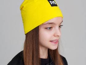 Шапка трикотажная для девочек, 2 шт в комплекте