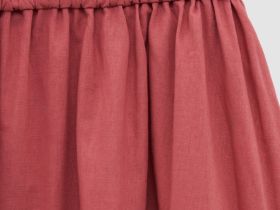 Юбка изо льна и хлопка