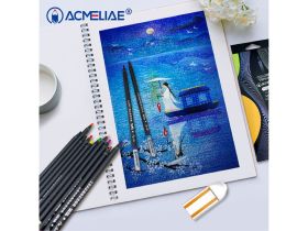 Набор карандашей цветных ACMELIAE "Blackwood Artmate" 24 цв, в металлическом футляре