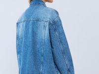 Джинсовая куртка-рубашка оверсайз, Синий