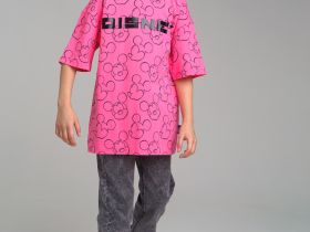 Футболка с принтом Disney для девочки