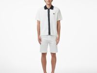 Мужская вязанная рубашка Lacoste с коротким рукавом