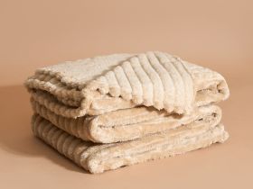 Плед Righe, бежевый