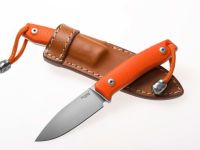 Нож с фиксированным клинком LionSteel M1 GOR, сталь M390, рукоять G10, оранжевый